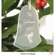Personalized Glass ornaments bell