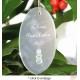 Oval Glass Ornament